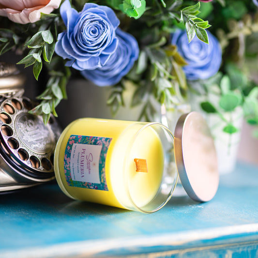 Plumeria Scented Candle